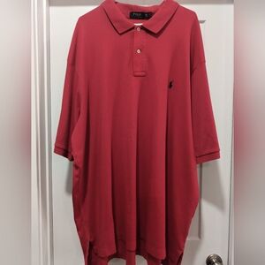Polo by Ralph Lauren Men's Red Polo Shirt Size 3XLT